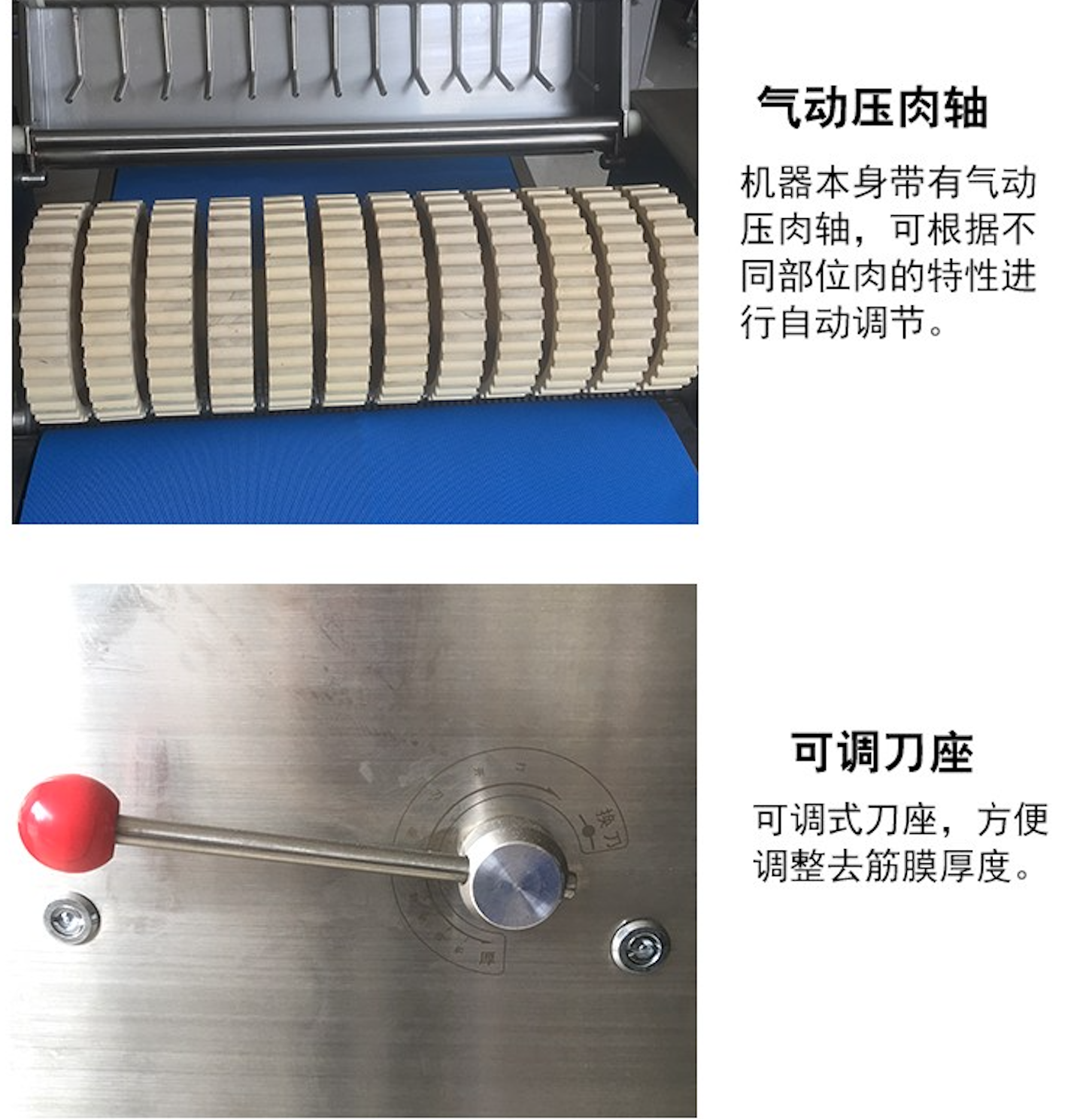 全自动猪肉去皮机 五花肉去皮机 无骨肉去皮机(图3)